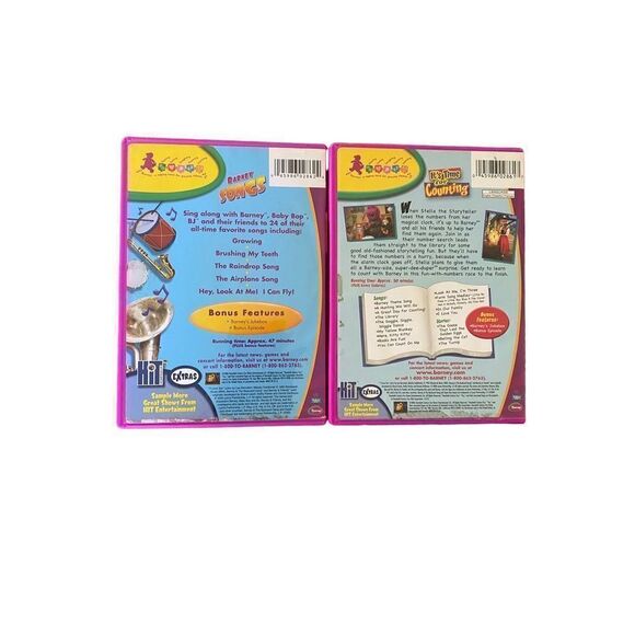 Barney lot of two DVDs counting and Barney songs 2006 - Picture 2 of 2